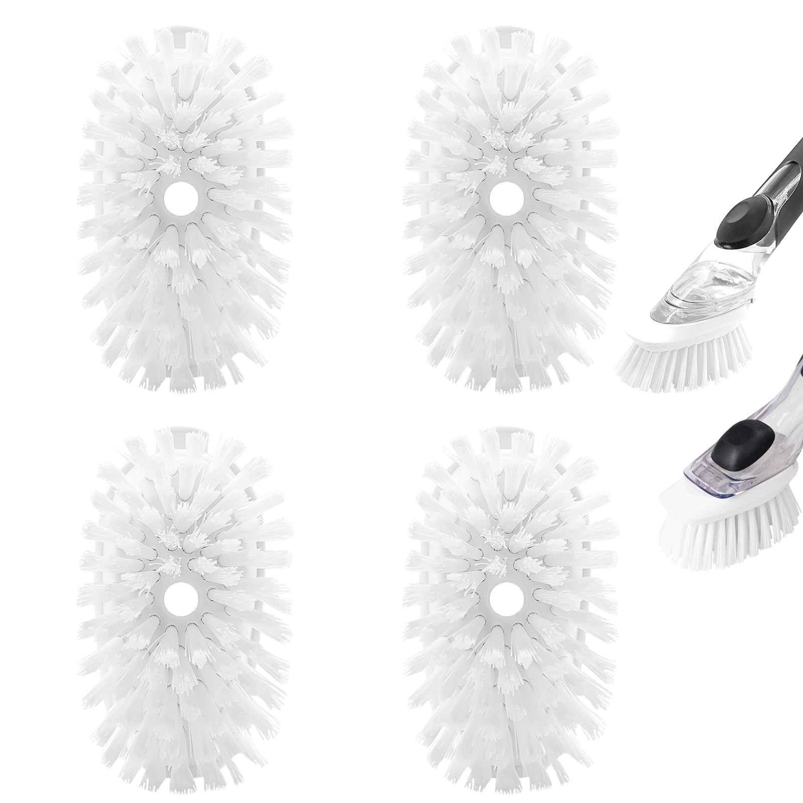 Brush Refills for OXO Dish Brush 4 Pack Dish Brush Cleaning Soap Dispensing …