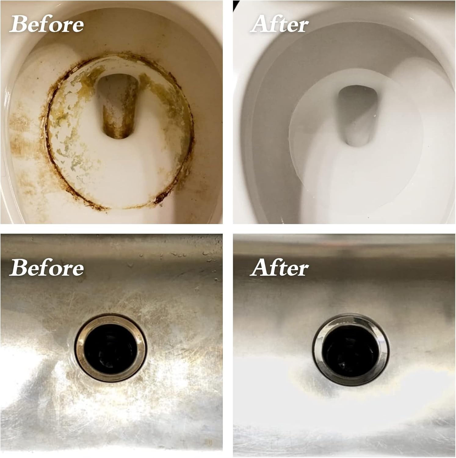 6Pack Pumice Stone Toilet Cleaning Bowl Stick,Powerfully Cleans Hard Water Rings
