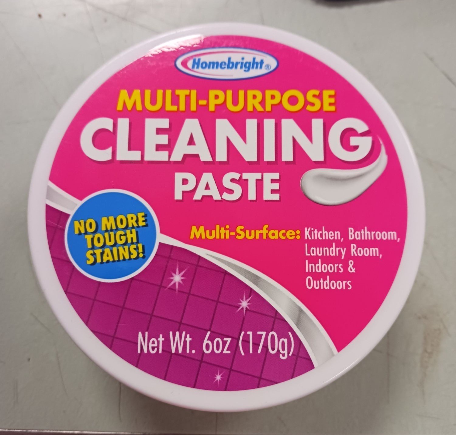 Multi Purpose Cleaning Paste 6oz. Multi Surface Indoors & Outdoors NEW