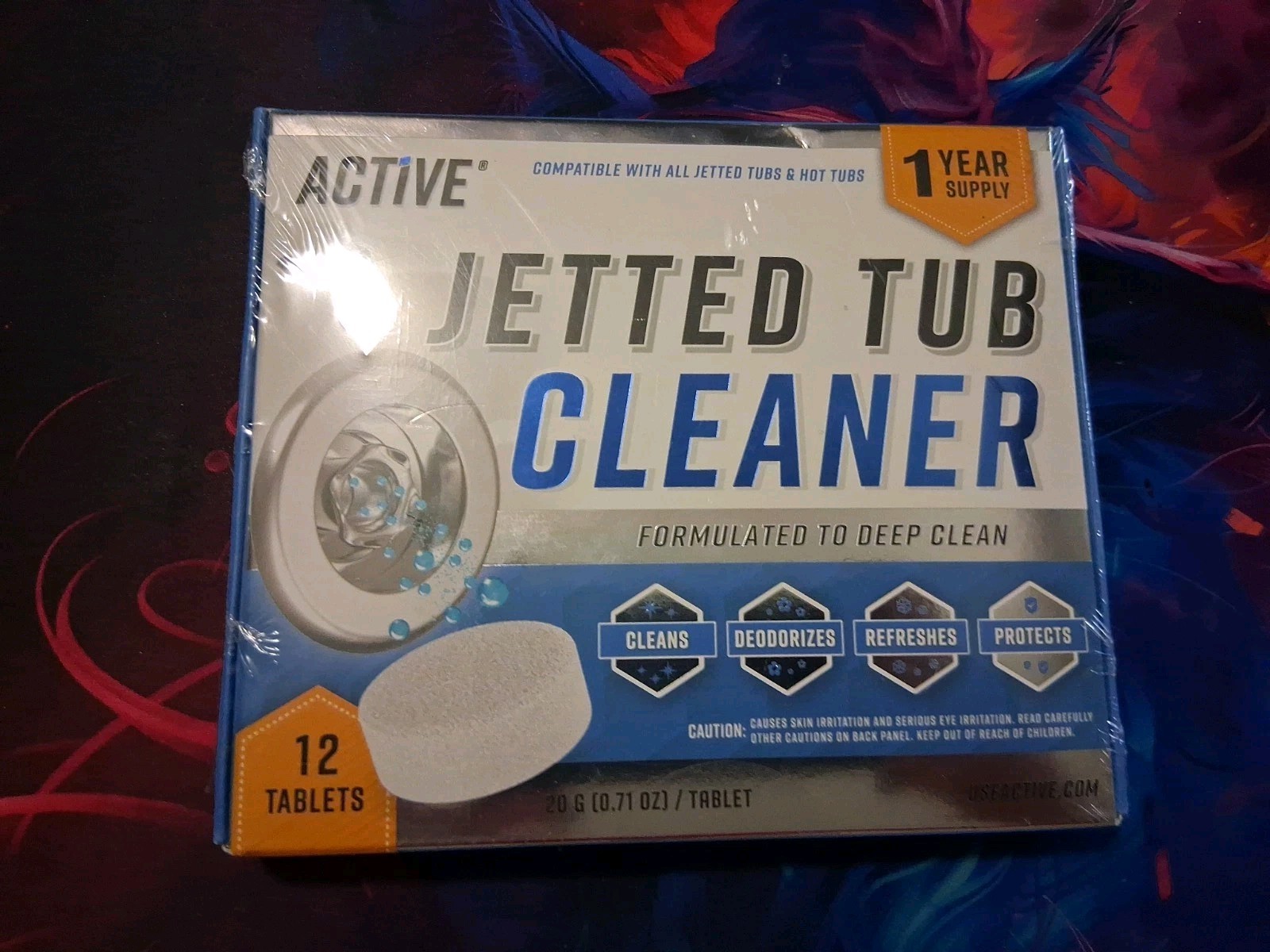 Active Jetted Tub Cleaner 12-Tablet Pack for Jacuzzi/Whirlpool NEW SEALED