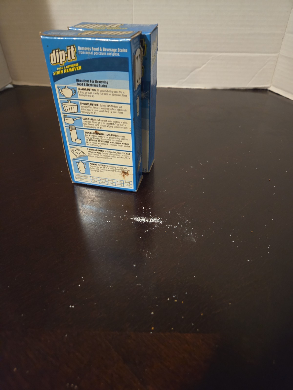 (2) Dip-It Food And Beverage Stain Remover – Soft Powder – NOS