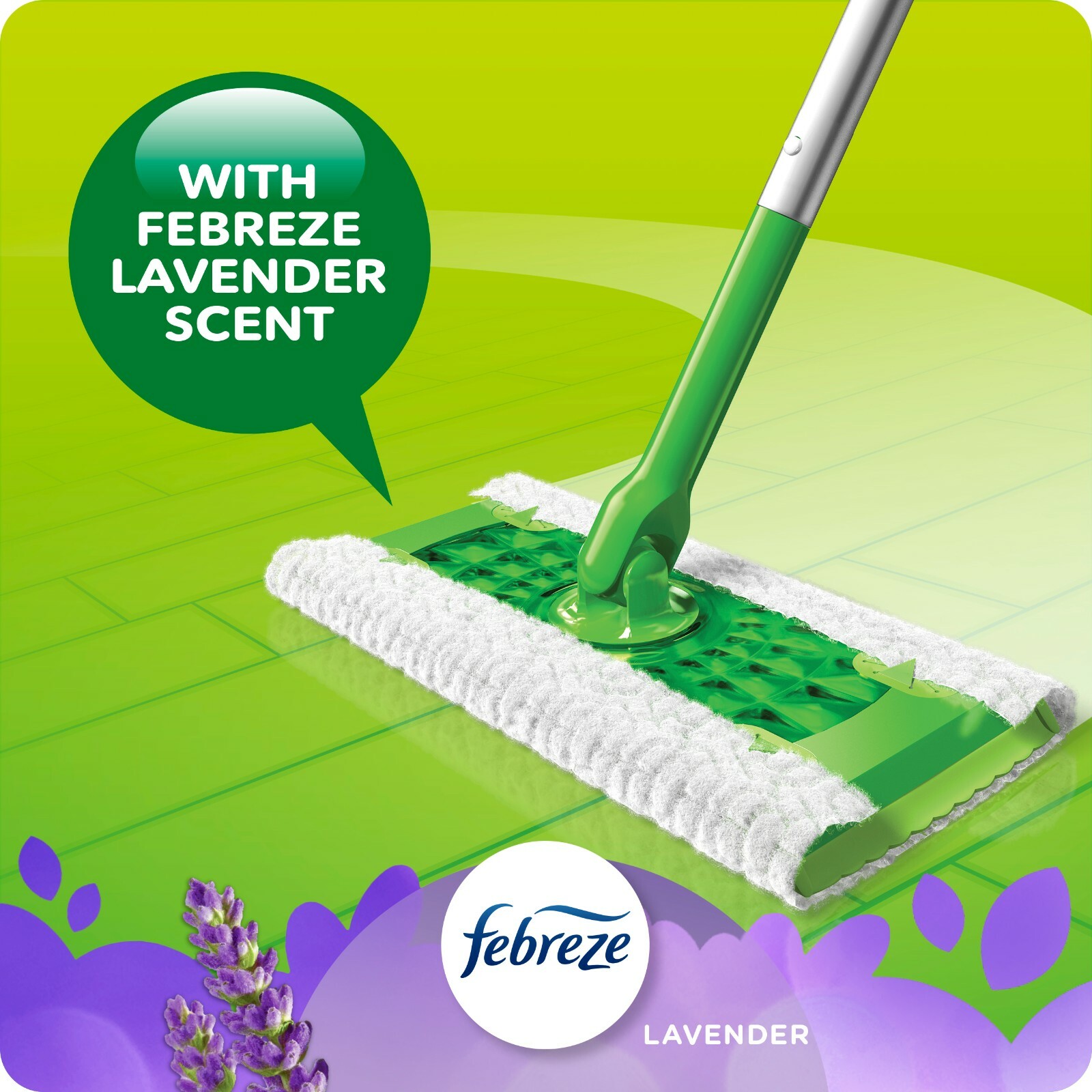 (32-Pk) Swiffer Sweeper Dry Sweeping Pad Floor Mopping Cleaning Refills LAVENDER
