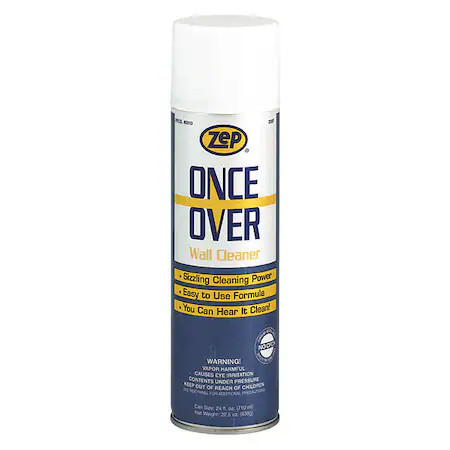 Zep 31001 Once Over Wall Cleaner, All Purpose Cleaner, Aerosol Can, Pk12