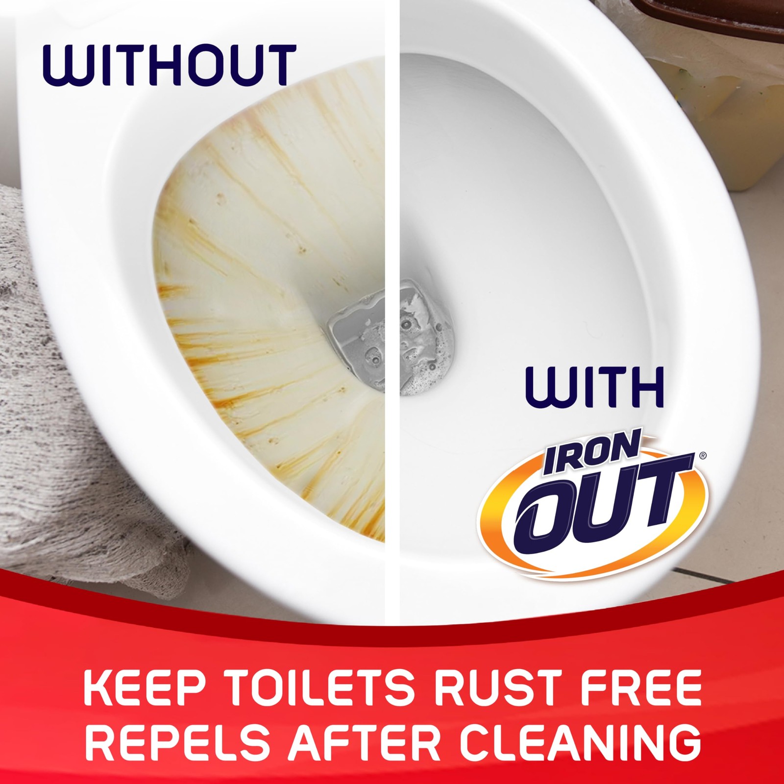 Iron OUT Automatic Toilet Bowl Cleaner Tablets, Helps Remove and Prevent Rust…