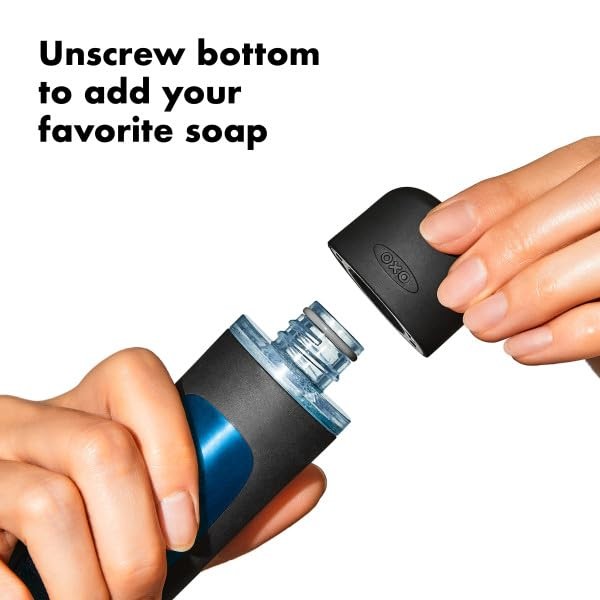 OXO Good Grips Soap Dispensing Dish Scrub Brush, Cleaning Brush for Kitchen