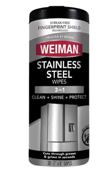 Weiman 12 oz. 3-Pack Stainless Steel Cleaner Wipes