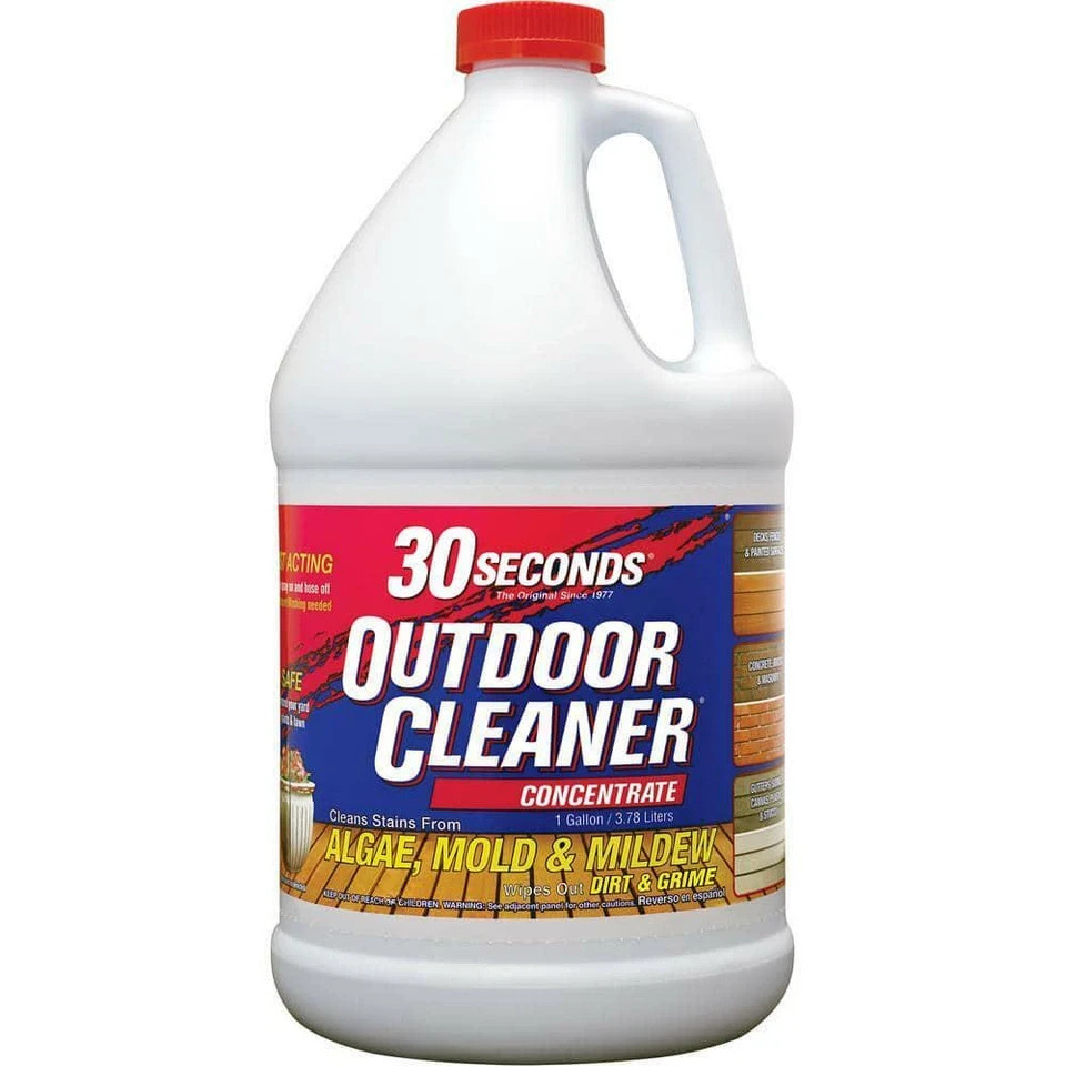 30 Seconds Outdoor Concentrate Algae Mold and Mildew Cleaner (1 Gallon) – 2 Pack
