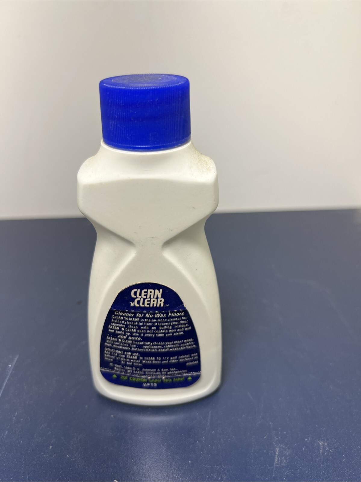 Vintage 80s 1980s Clean N Clear Floor No Rinse Cleaner 6 FL OZ 1/2 Full