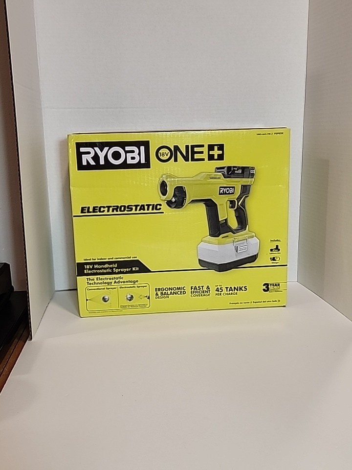 Ryobi 18V ONE+ Handheld Electrostatic Sprayer Kit WITH BATTERY AND CHARGER