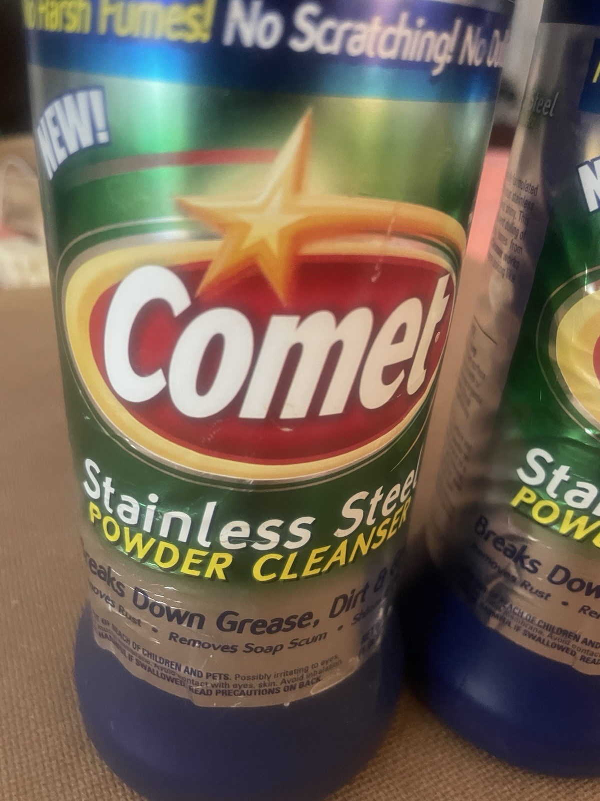 2 New Comet Stainless Steel Powder Cleanser 17 oz.