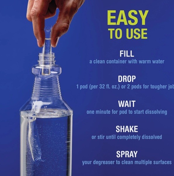 WD40 Degreaser Cleaner EZ PODS Multi Surface Cleaning Pack of 3