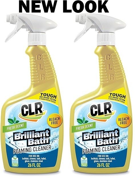 CLR Brilliant Bath Bathroom & Kitchen Cleaner 26 oz 2 Pack New Free Shipping