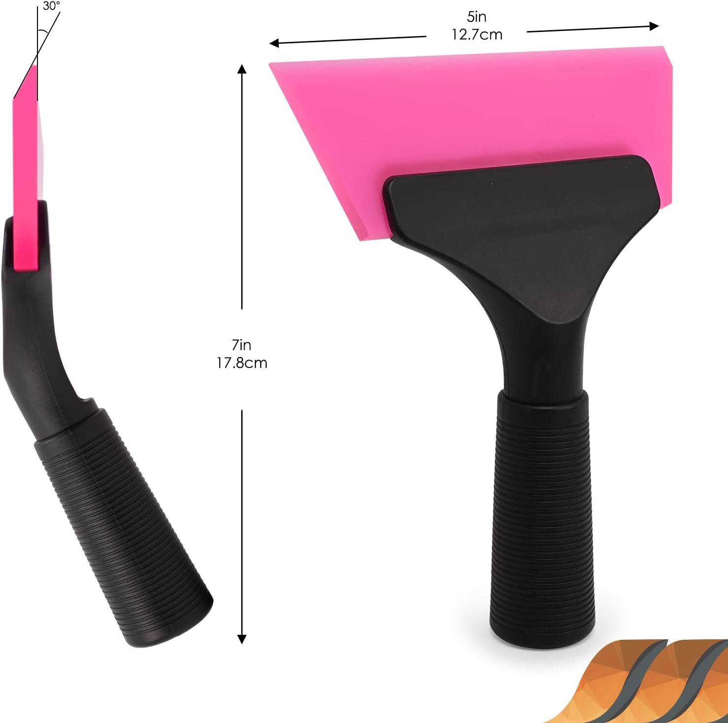 2PC 5 Inch Rubber Squeegee Window Tint Windshield Squeegee for Car Window