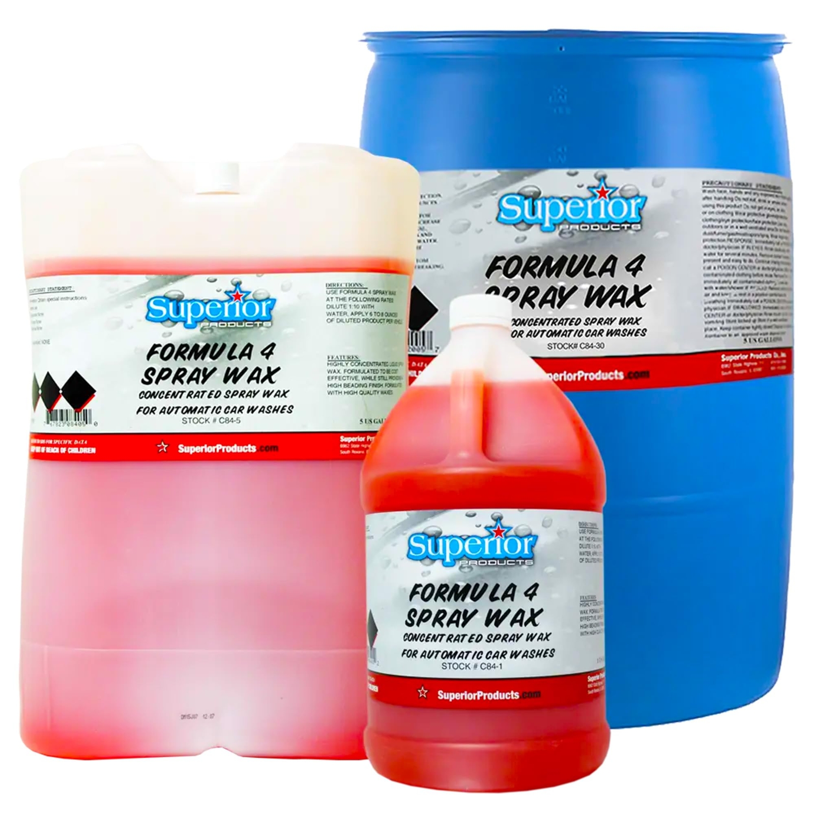 Superior Products Formula 4 Spray Wax 1 Gal