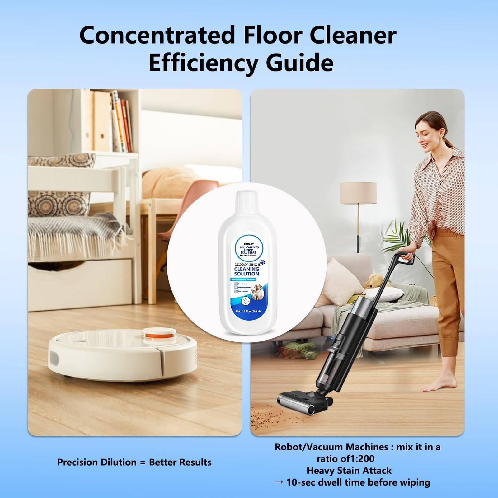 Floor Cleaning Solution, Pet-Friendly Deep Deodorizer, with Tineco and Robot …