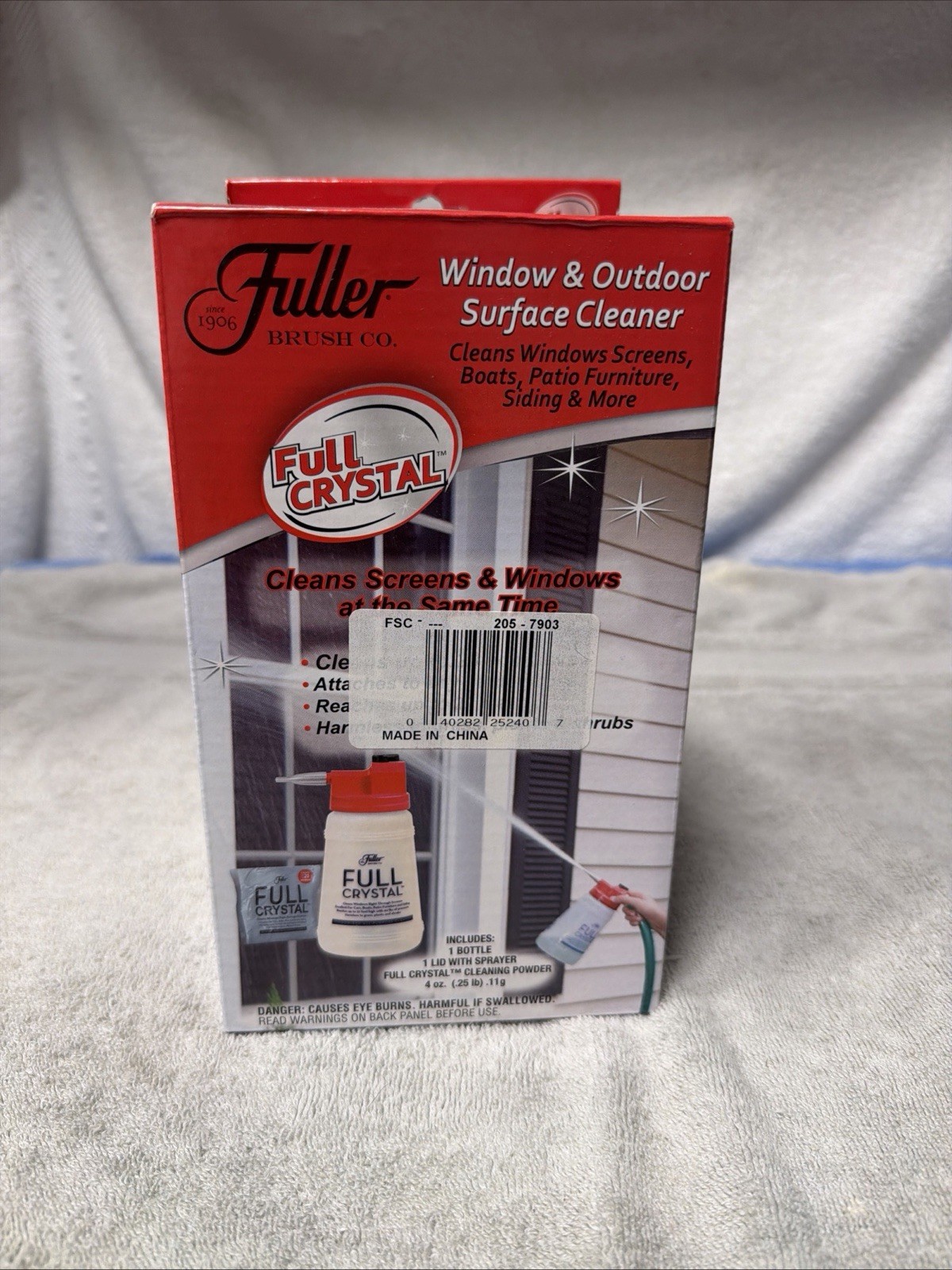 Fuller Brush Company Full Crystal Window /Screens. No Cleaning Powder