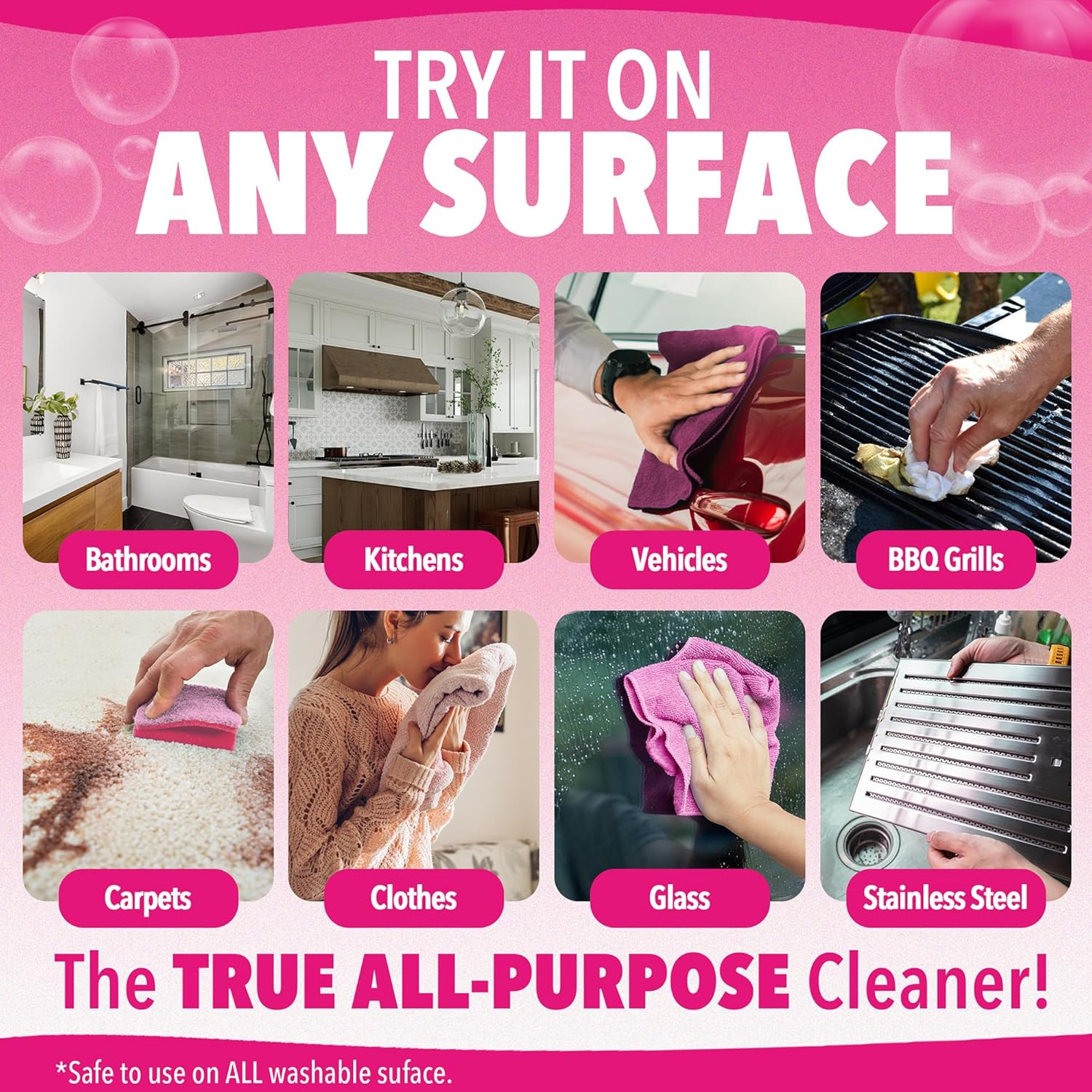 Liquid Cleaner, True All Purpose Cleaner, 128 Oz Cleaning Concentrate