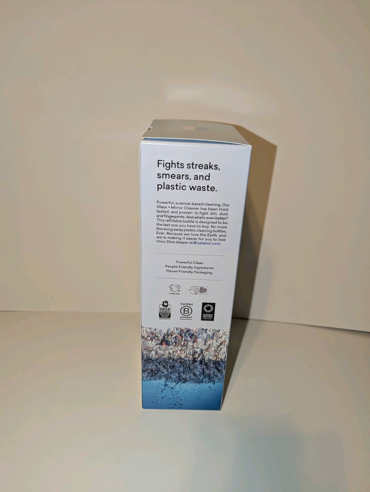 Blueland Glass + Mirror Cleaner Bottle With 1 Cleaning Tablet Unscented