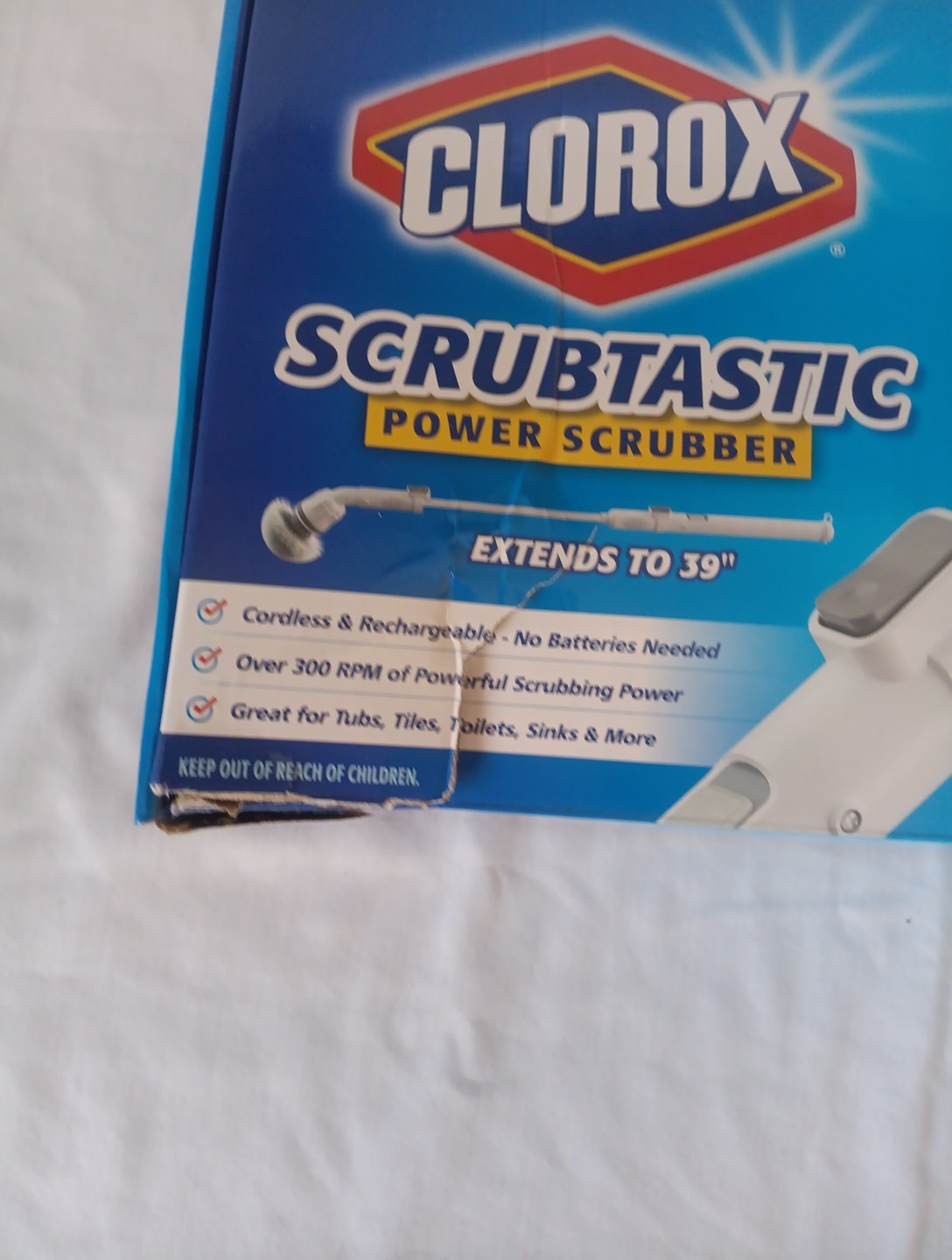 Clorox Scrubtastic Power Scrubber Cordless Rechargeable Scrubber