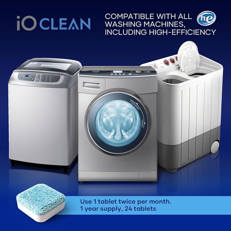 Washing Machine Cleaner Tablets Deep Clean Descaler Unscented Odor Control New