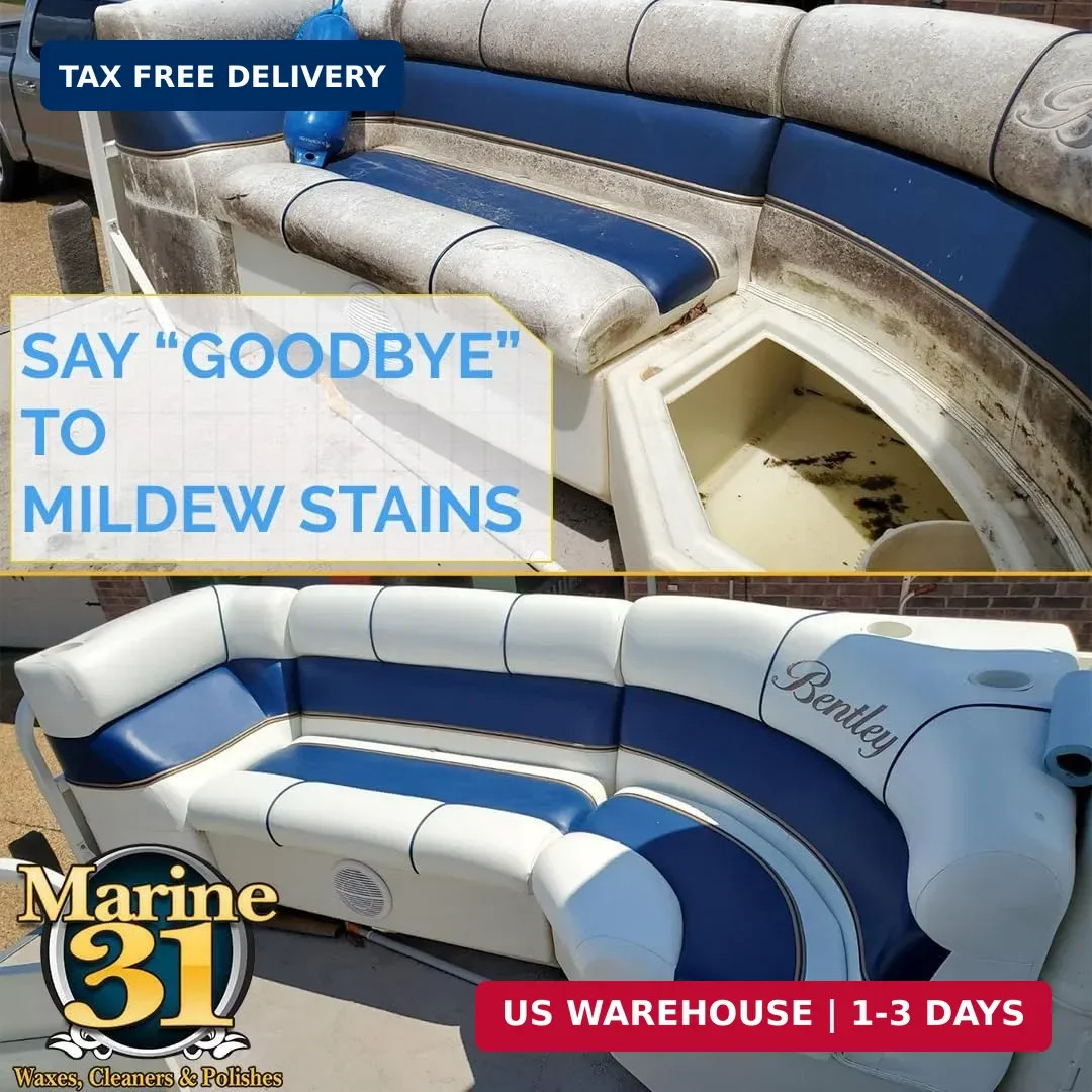 Marine 31 Mildew Stain Remover & Cleaner | Effective for Boats, Home, Patio, & B