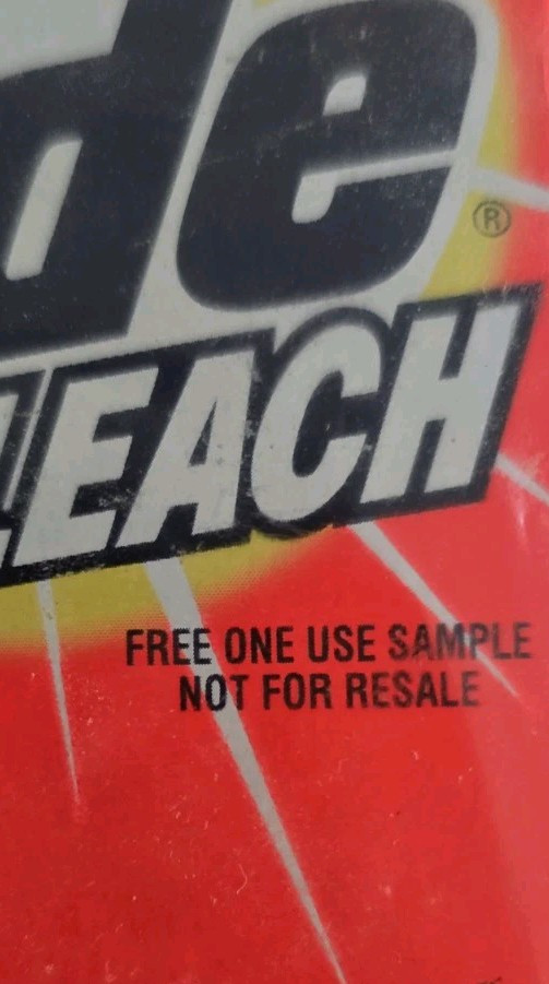 Vtg 1998 TIDE Bleach Laundry Detergent + DOWNY Fabric Softener FREE SAMPLE SIZE!