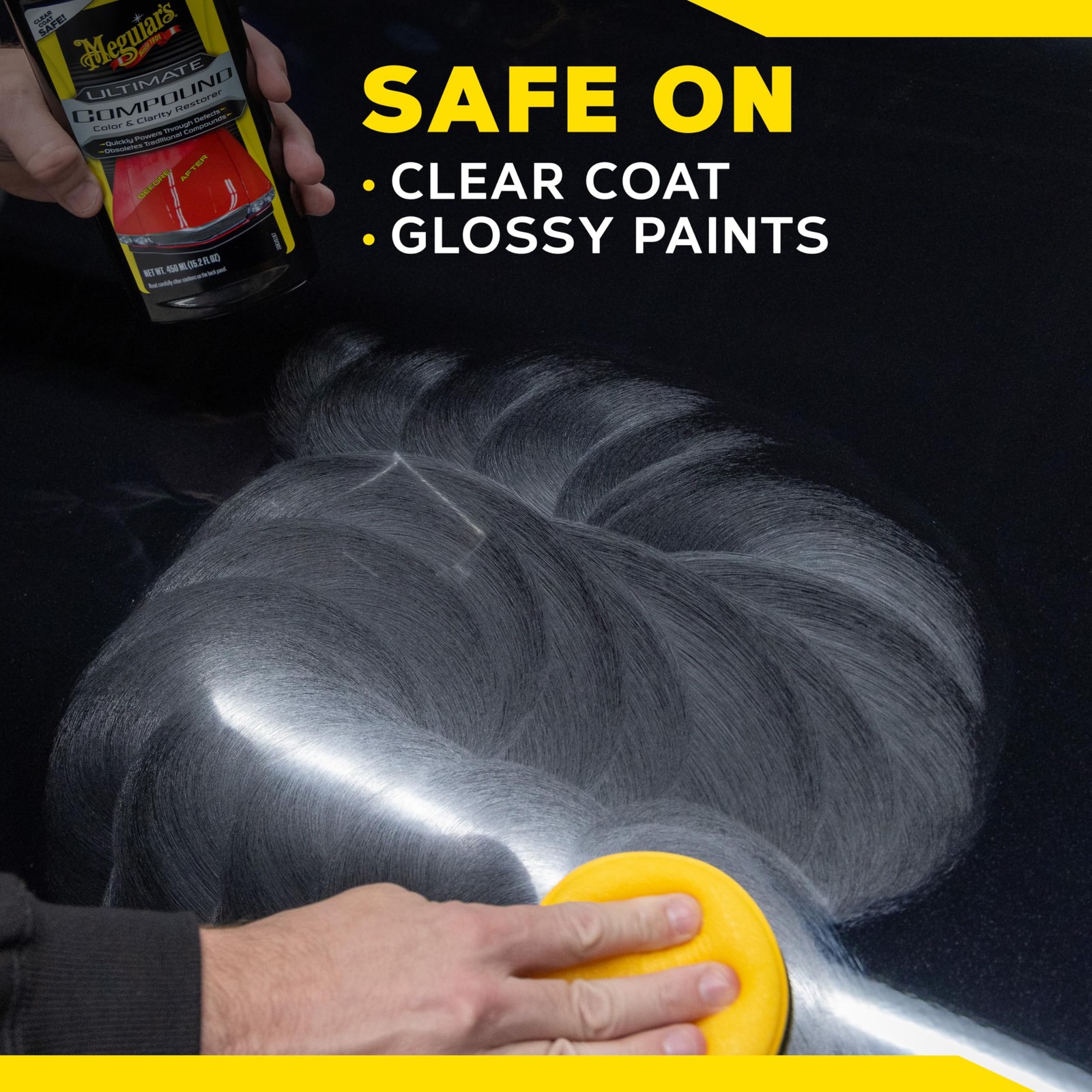 Meguiar’s Ultimate Compound 16Oz Removes Scratches Swirls Oxidation Showroom …