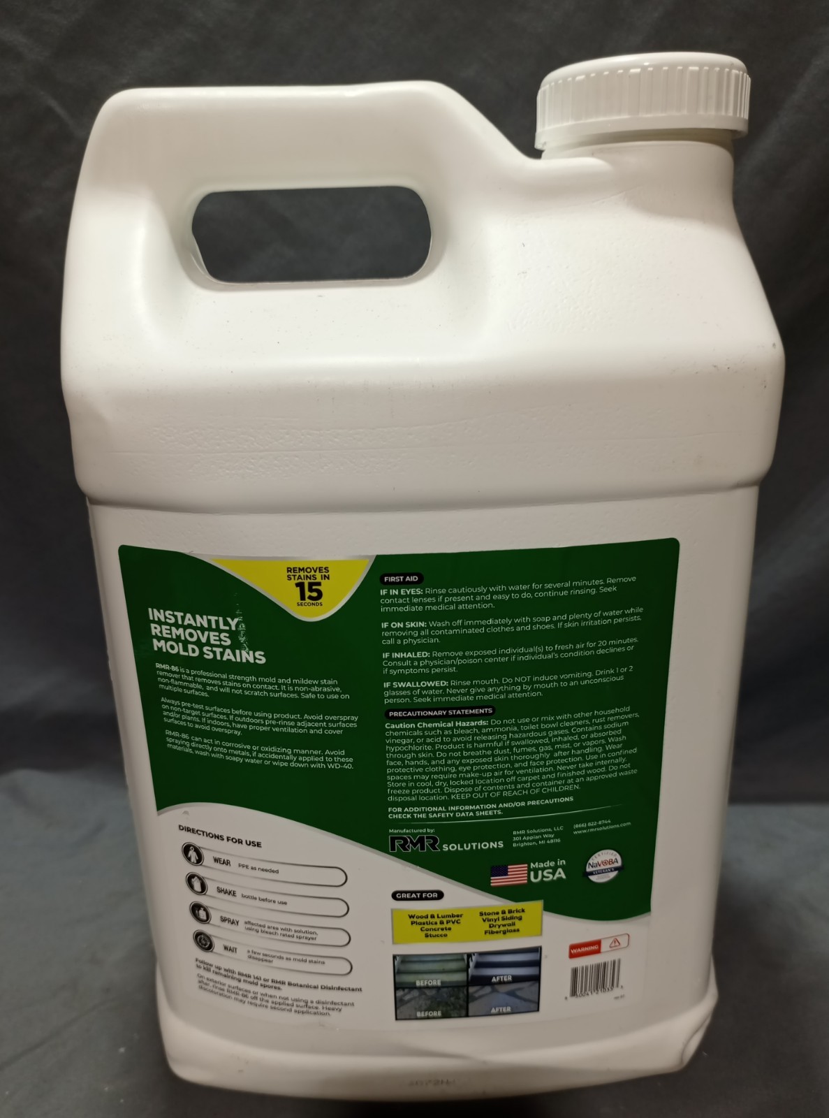 RMR-86 Instant Mold & Mildew Stain Remover 2.5 Gallon