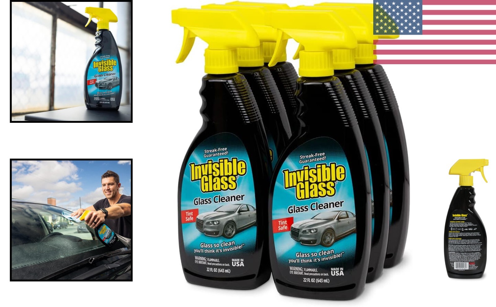 Stoner 92166-6PK Premium Glass Cleaner – 22 oz, Streak-Free & Residue-Free