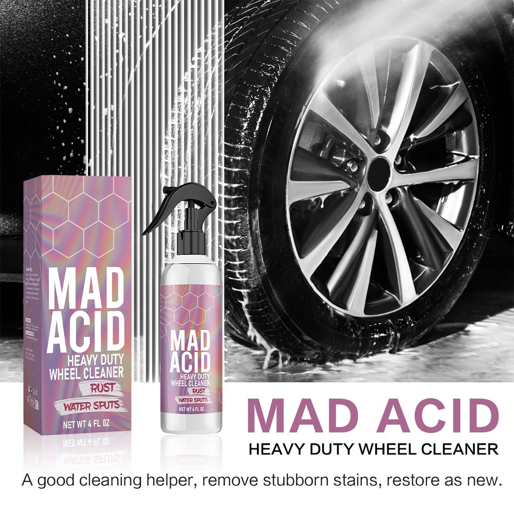 Mad Acid- Heavy-Duty Wheel Cleaner, Water Spot Remover for Car,Glass Cleaner TL