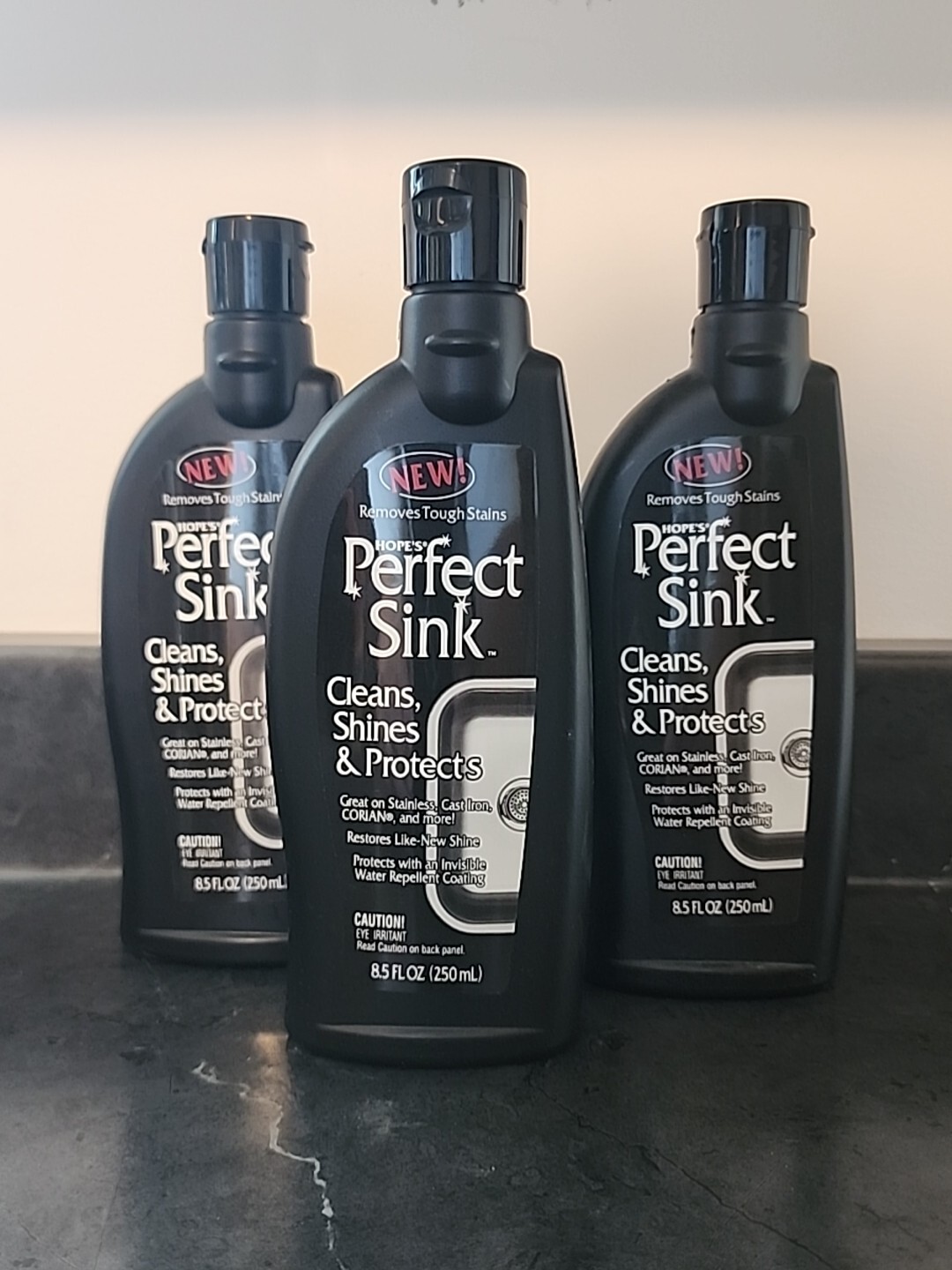 Lot of 3: Hope’s Perfect Sink – 8.5 oz Sink Cleaner and Polish, Restorative,