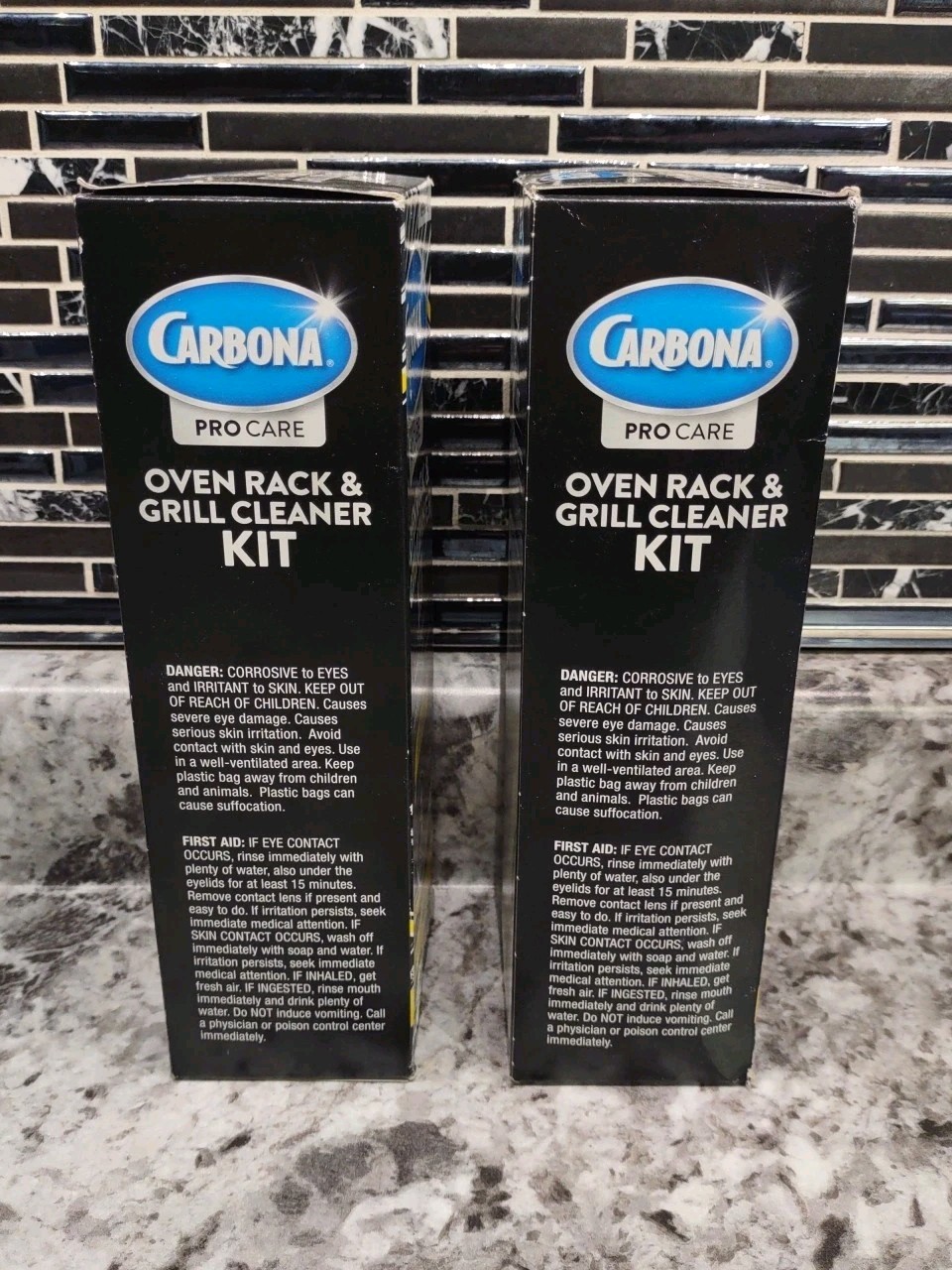 Qty. 2 Carbona Pro Care Oven Rack & Grill Cleaner Kit 16.8OZ