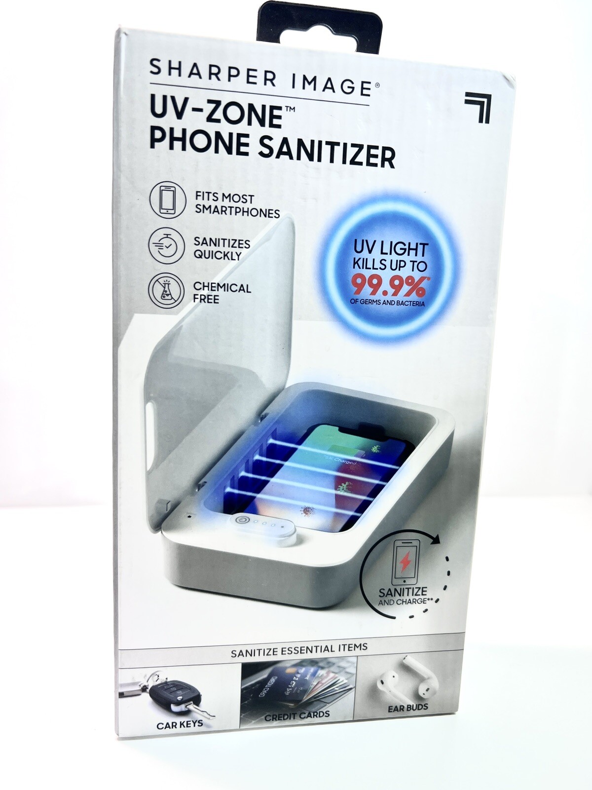 Sharper Image UV Zone Phone Sanitizer