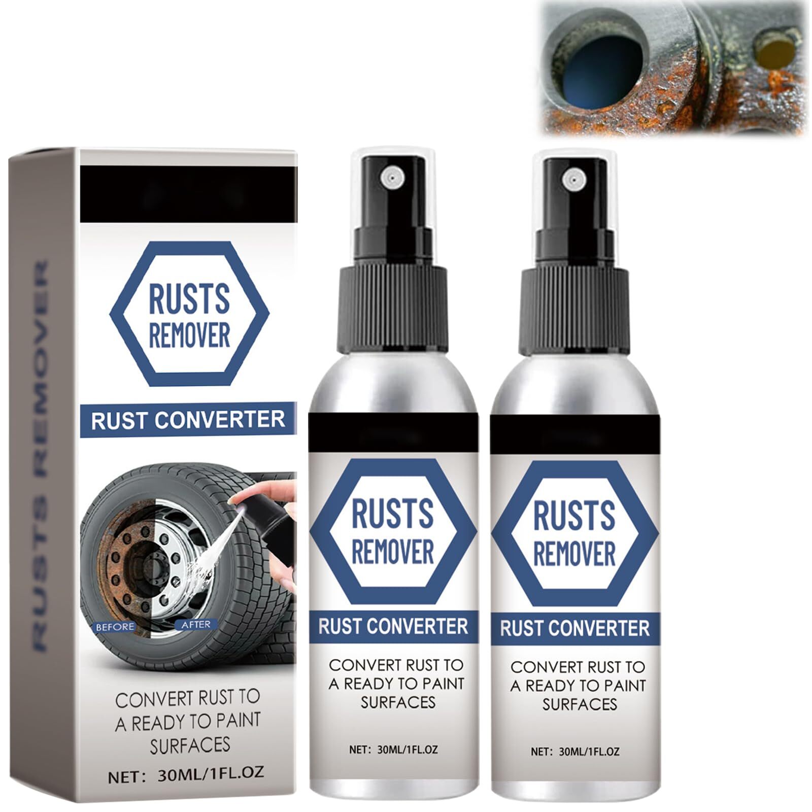 2PCS Nexa Rust Remover Spray2025 Upgrade Rust Remover for MetalNexa 2.0 Anti …