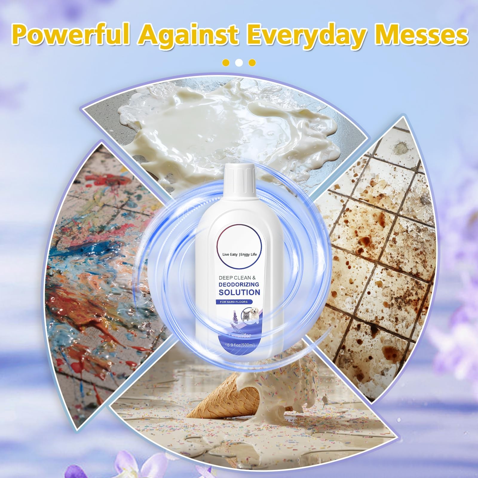Floor Cleaning Solution 33.8 OZ Lavender Scent for Tineco – Deep Cleans Grime