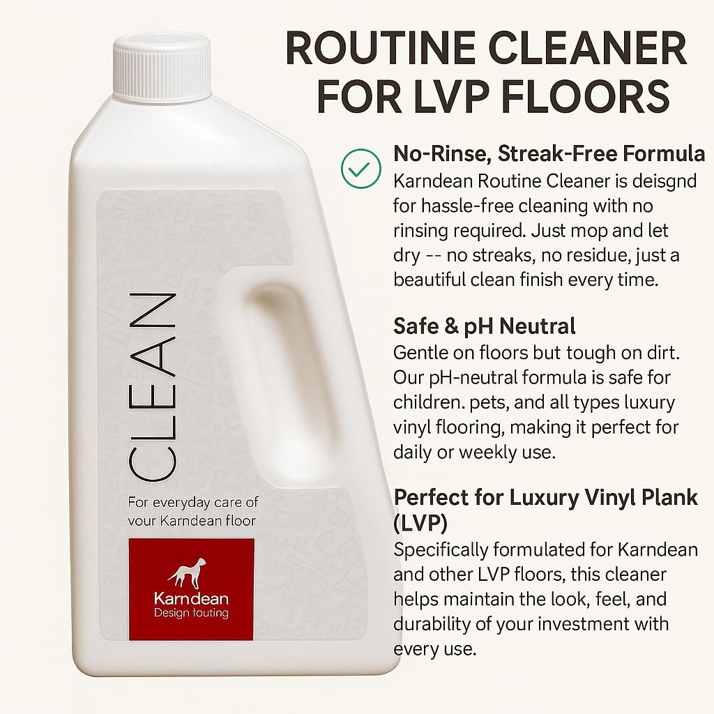 LVP Floor Cleaner No-Rinse Formula for Luxury Vinyl Plank Floors – pH Neutral…