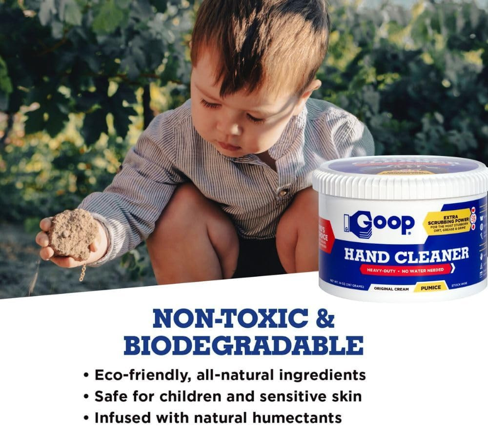 Multi-Purpose Waterless Hand Cleaner with Pumice – 14 Oz Can (Pack of 2)
