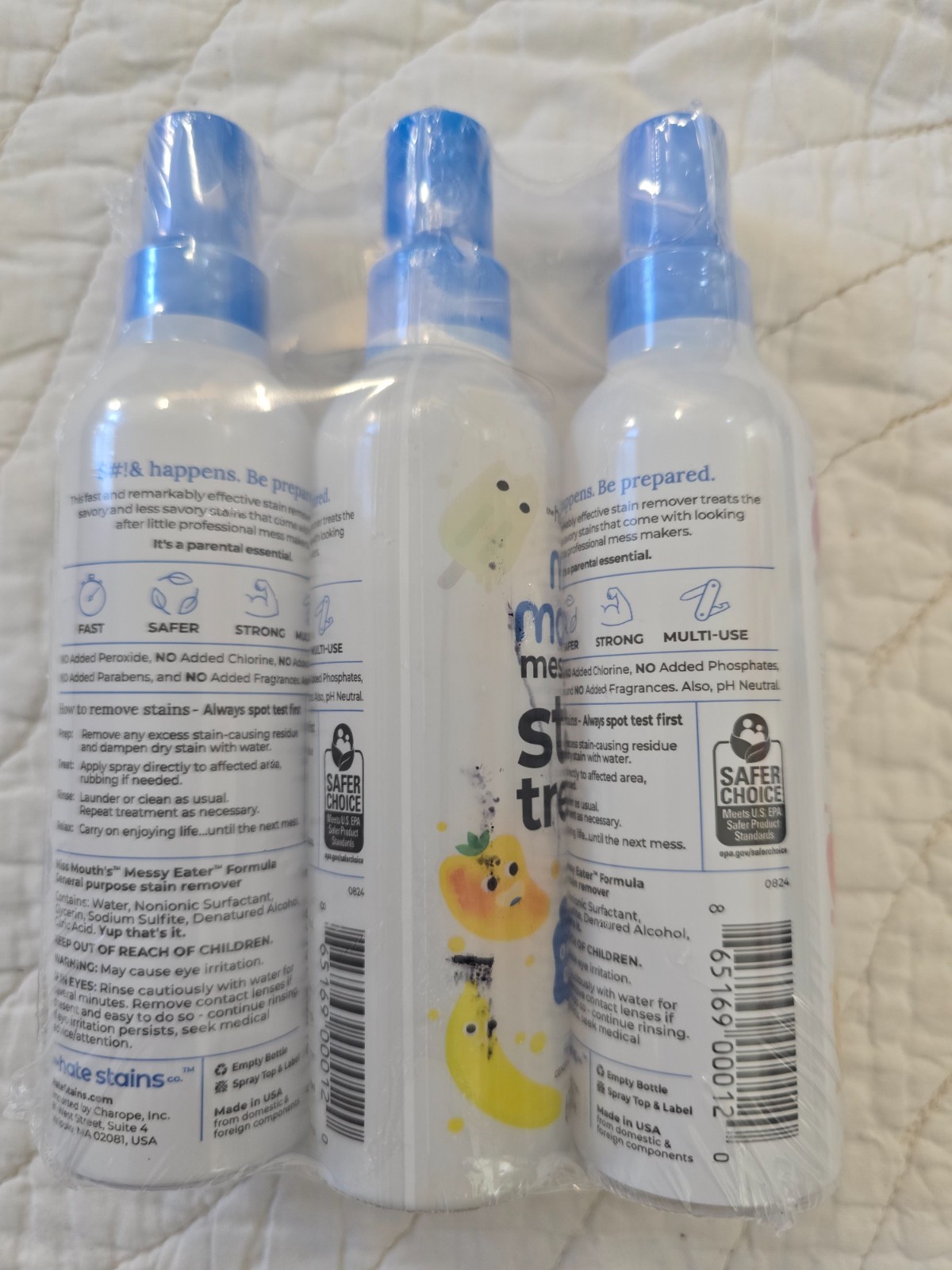 NEW Miss Mouth’s Messy Eater Stain Treater 3 Pack & Laundry Detergent 30 Sheets