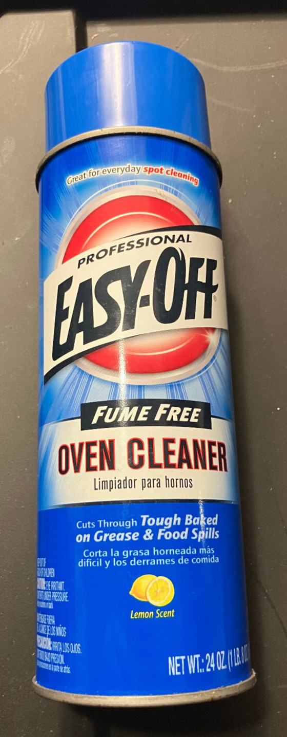 Easy-Off Fume Free Oven Cleaner Spray, Lemon, Removes Grease, 24 Oz (Pack of 1).