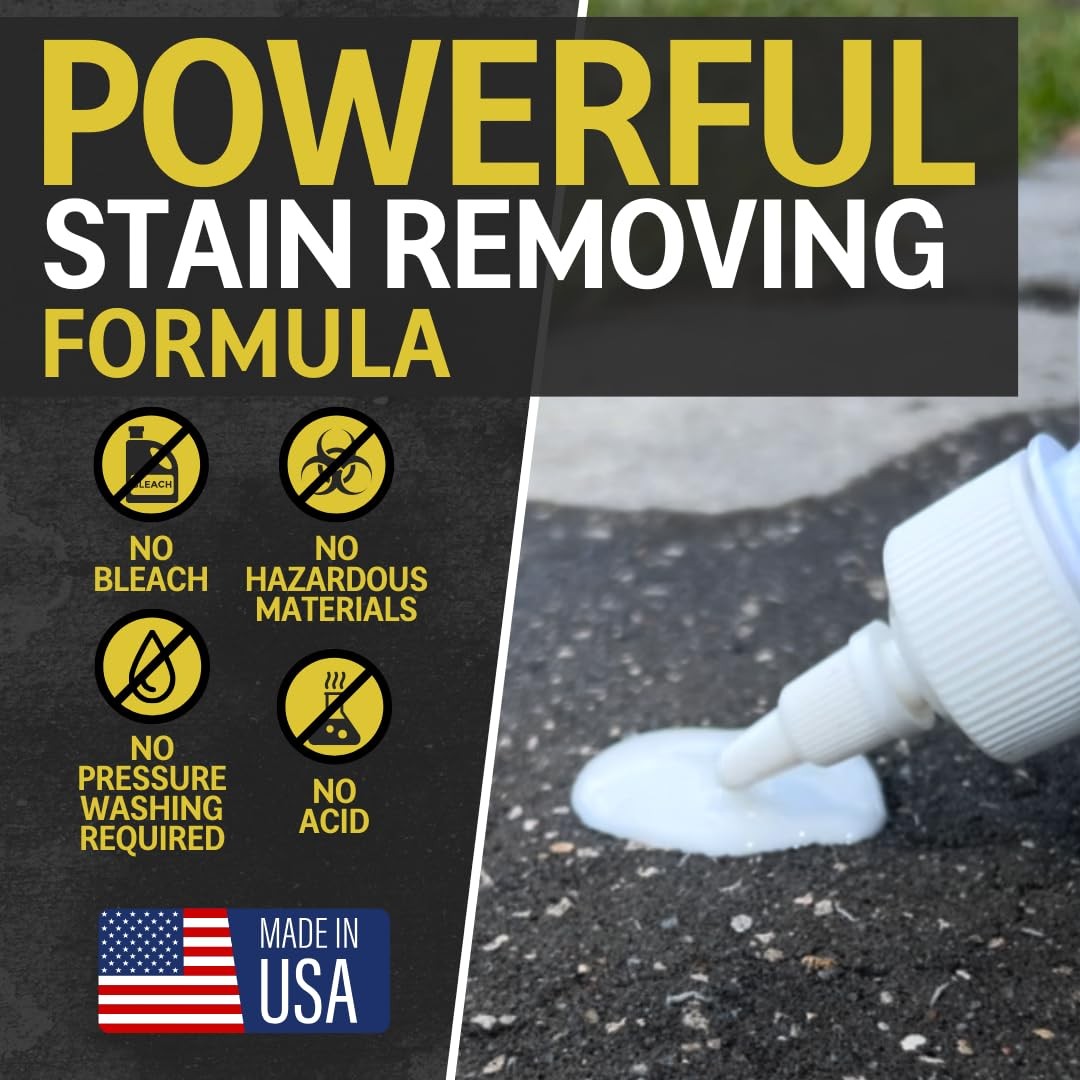 Chomp Pull It Out Concrete Oil Stain Remover 32 Fl Oz Powerful Deep Cleaning