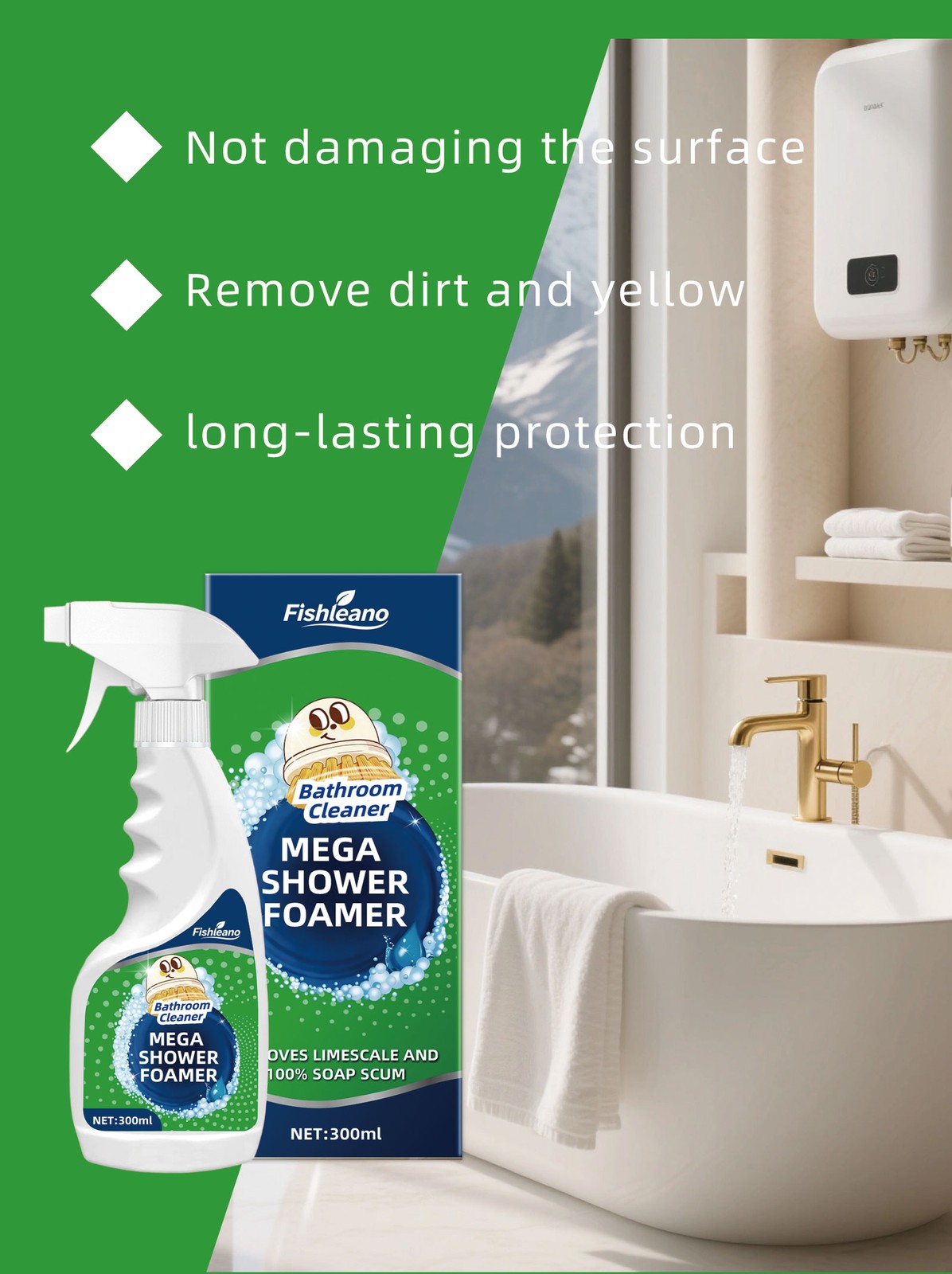 1~3x Scrubbing Bubbles Mega Shower Foamer Bathroom Cleaner 300ml