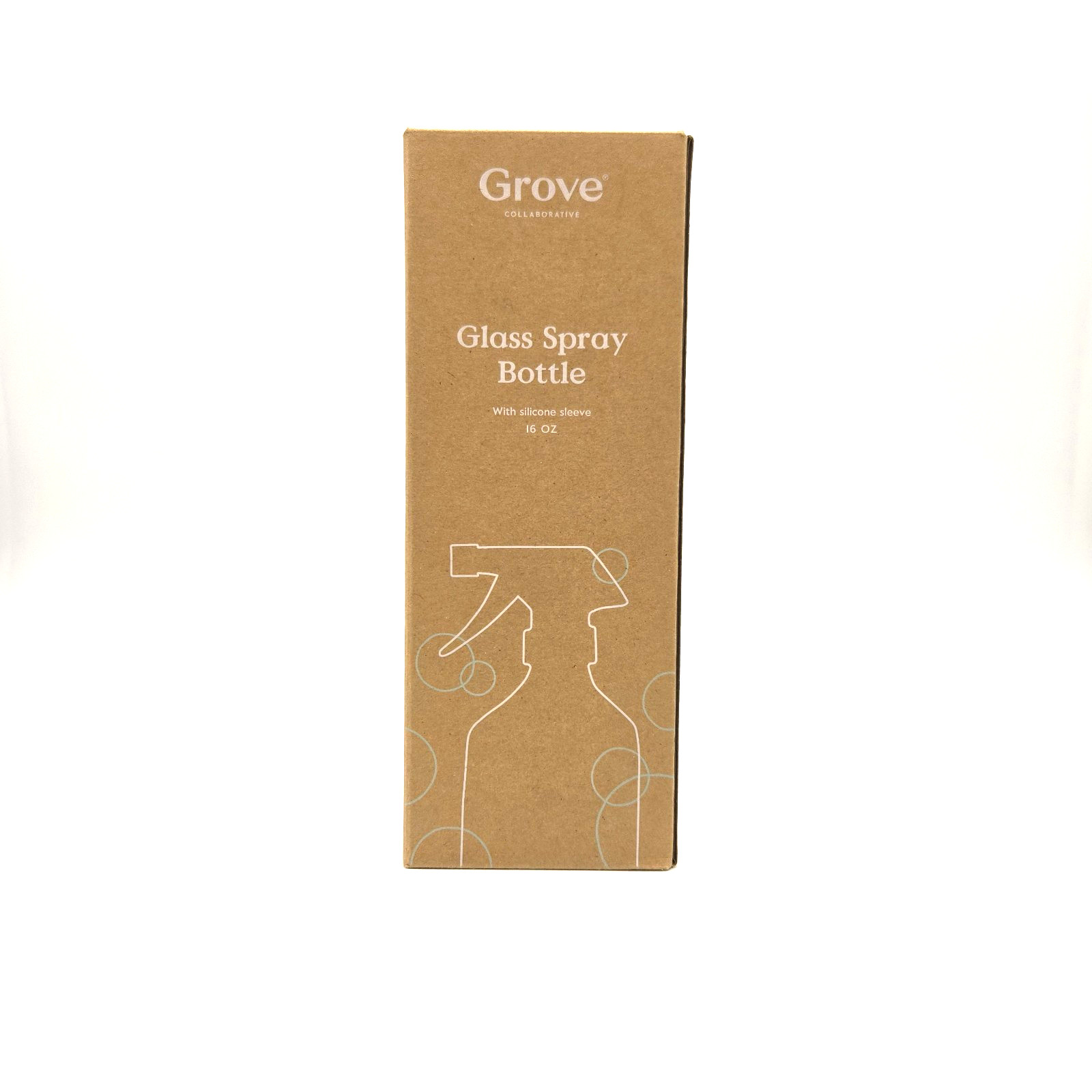 Grove Glass Spray Bottle Cleaning 16 Oz Silicone Sleeve NIB Eco Friendly