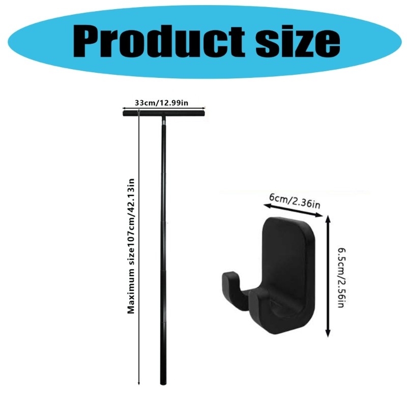 Rubber Floor Squeegee Telescopic Handle For Shower Mirror Tile Cleaning