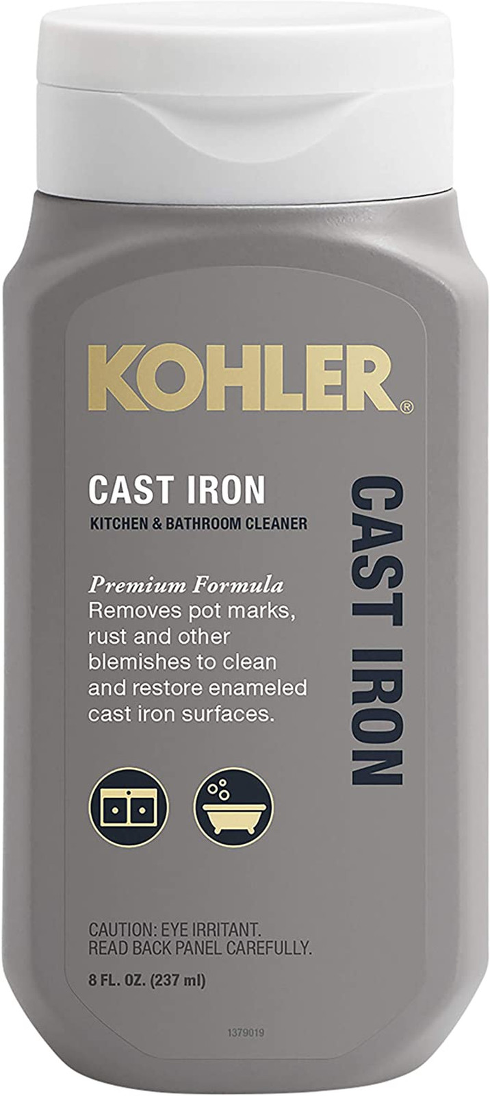 K-23725-NA Cast Iron Cleaner, for Kitchen and Bathroom, 8 Oz Bottle, Non-Abrasiv