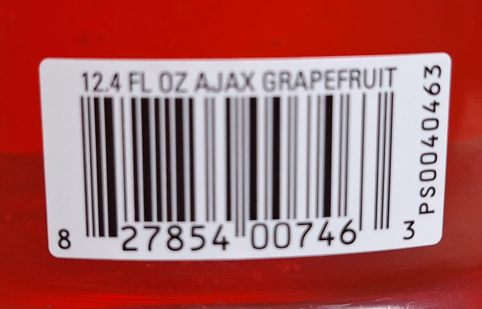 Ajax Ultra Bleach Alternative Dish Liquid Grapefruit 12.4 Oz, 4 New Available