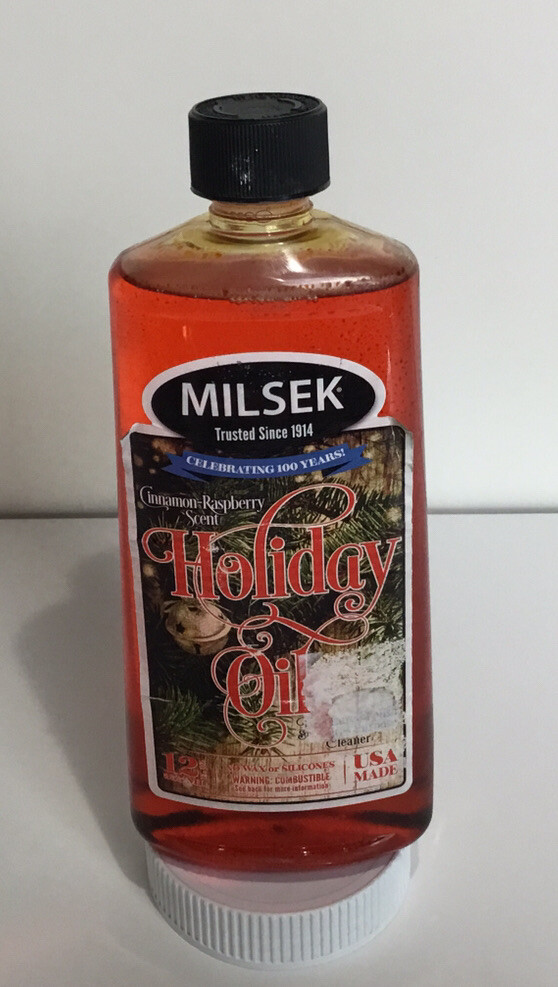 MILSEK CINNAMON – RASPBERRY SCENT HOLIDAY OIL FURNITURE POLISH &CLEANER USA MADE