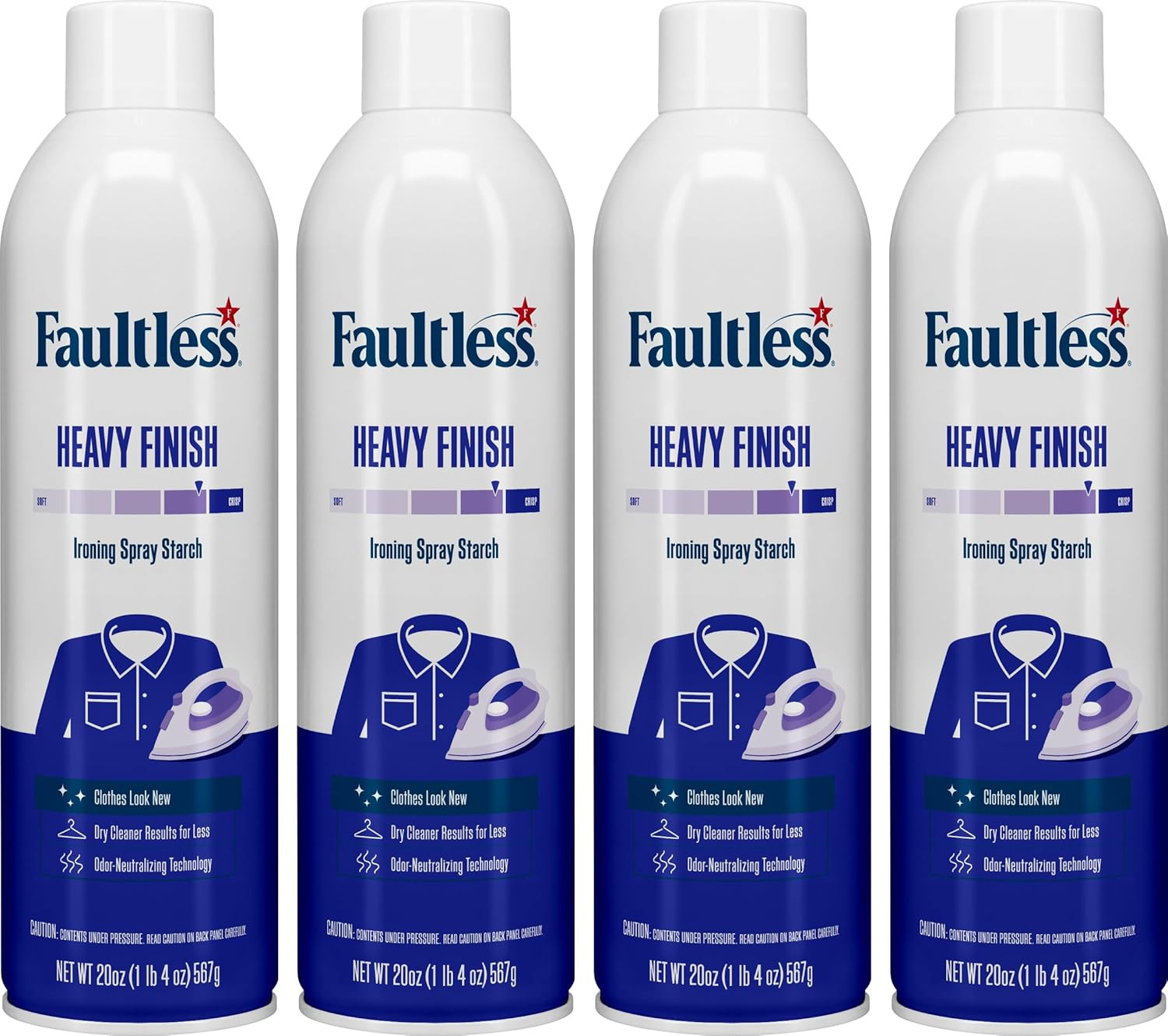 Laundry Starch Spray, Heavy Spray Starch 20 Oz Cans for a Smooth Iron Glide …