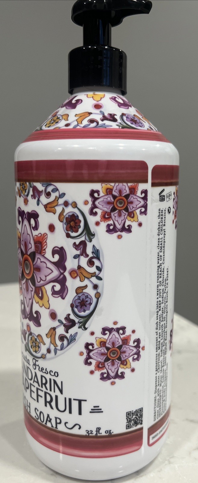 Home & Body Co. ~ Mandarin Grapefruit Dish Soap 32 fl oz New Deruta Fresco