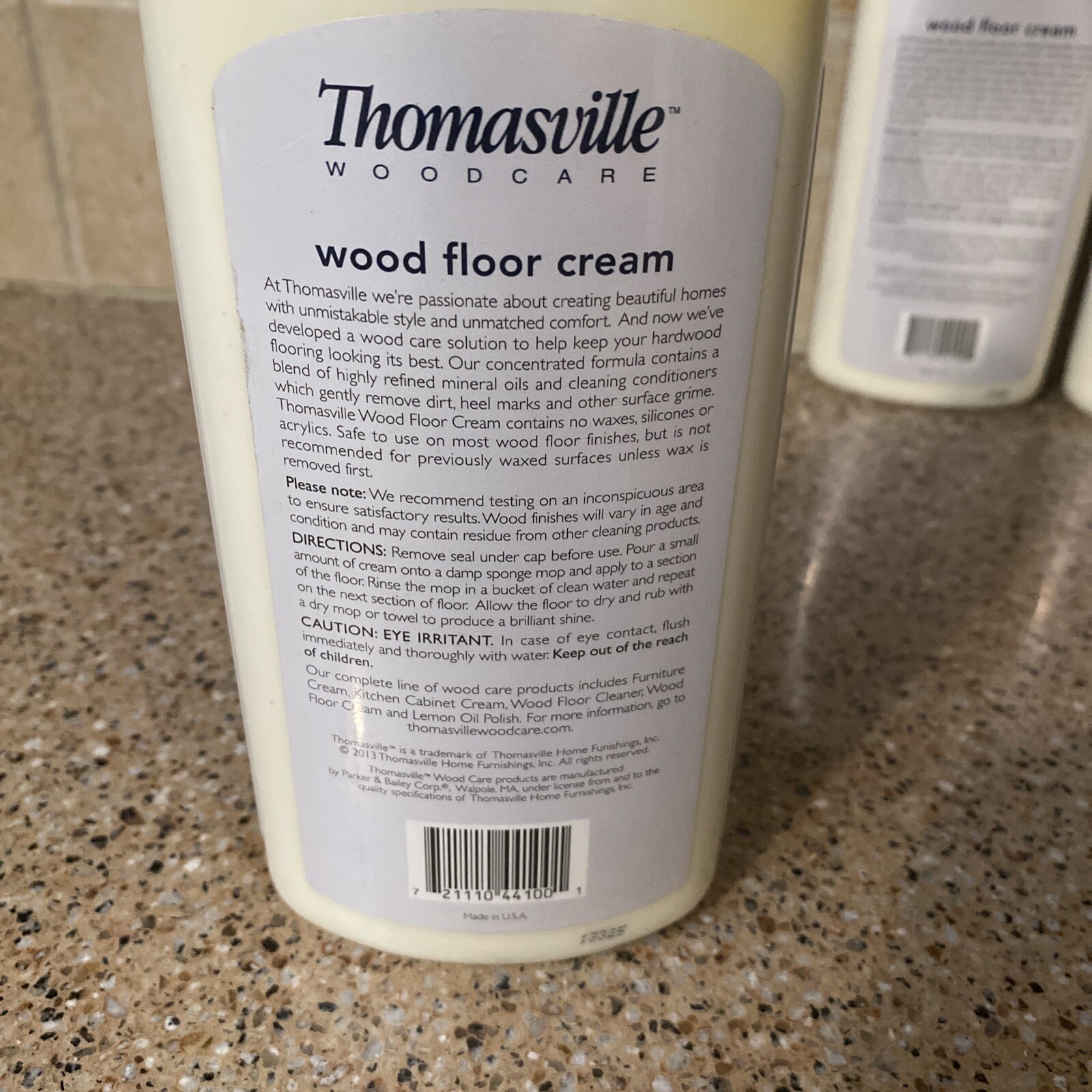 Thomasville Woodcare Wood Floor Cream Lot Of 3 16 OZ Discontinued HTF New