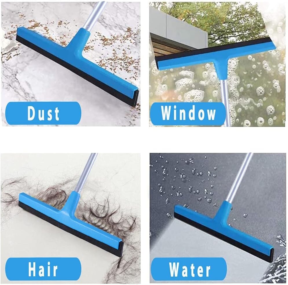 Squeegee De Piso Ajustable 50 Con Mango Largo Para Agua Y Cabello